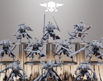 Raticus curdsters / rats / robot / melee / mech / infantry / bot / sci fi / space / table top / station forge / 3d print/wargaming
