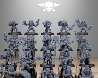 Goblin infantry reborn / goblins / orc / infantry / sci fi / space / table top / station forge / 3d print / 4k mini / wargaming