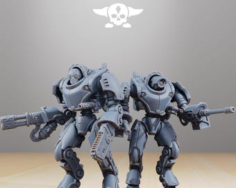 Scavenger bracers / guard / mech / imperial / robot / infantry / sci fi / space / table top / station forge / 3d print / 4k mini / wargaming
