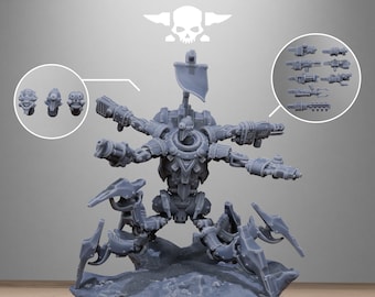 Astronet executor: Stationforge / Roboter / Cyborg / Fußtruppen / Cybernet / Sci Fi / Weltraum / Tischplatte / Wargaming / Resin 3D Print