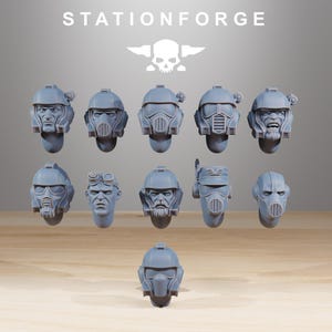 Vaskar commandos / kitbash / commandos / imperial / infantry / sci fi / space / table top / station forge / 3d print / wargaming image 4
