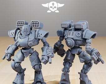 Scavenger exutars / guard / mech / imperial / robot / infantry / sci fi / space / table top / station forge / 3d print / 4k mini / wargaming