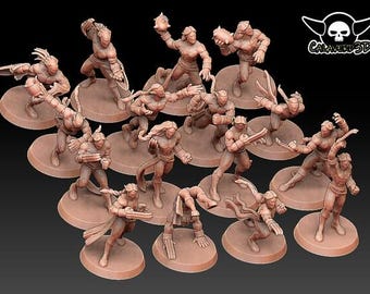 Download FANTASY FOOTBALL ELVEN NOBLE LINEMAN #1 Da BruteFun Miniatures