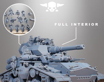 Grimguard monolith / tank / huge / mech / imperial / sci fi / space / table top / station forge / 3d print / wargaming / rpg