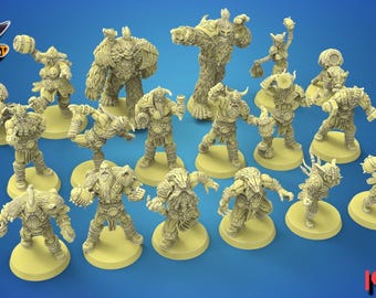 Beerhalla heroes football team / norse / norse team / fantasy football team / tabletop / miniatures / boardgame