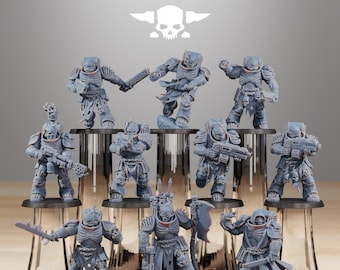 Sokratis Doom Sensenmann /Kommando /Marine /Soldat /Infanterie /SciFi /Tischdeko /Station Forge /3D Druck /Wargaming