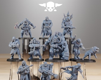 Corrupted guard nomad / chaos / corrupted / imperial / infantry / sci fi / space / table top / station forge / 3d print / 4k mini /wargaming