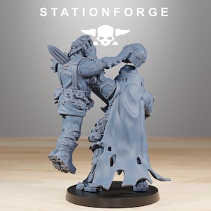 Pythonicus exterminator / scavenger leader / leader / boss / steampunk / scavs / sci fi / table top / station forge / 3d print / wargaming image 3