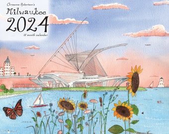 2024 Chrisanne 12 month calendar: "Milwaukee, WI"