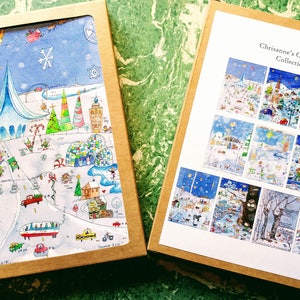 Chrisanne's kerstkaarten: doos van 10