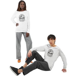 Eagle Peak Graphic Long Sleeve Outdoor Shirt Soft Cotton Crew Neck Tee Hiking Camping Adventure Apparel Nature Enthusiast Gift Comfortable Fit Ringspun Cotton Fabric Lightweight Design Perfect For Outdoor Activities Casual Lifestyle Wear