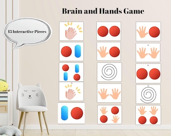 Juego de motricidad fina para niños / Ejercicios mentales imprimibles / Actividad de coordinación / Aprendizaje temprano