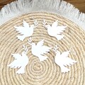 Cardstock Peace Doves with Olive Branch White Pigeon Home Decor Easter Decor Baptism Decor Wedding Doves for Prayers product logo