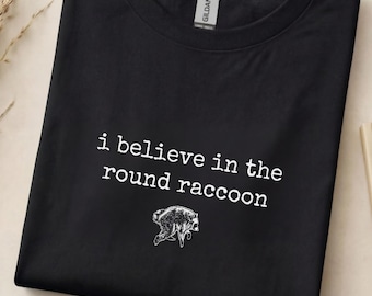 Jimothy Round Raccoon Shirt, Funny Trash Panda Sweatshirt, Cute Wildlife Graphic Tee, Raccoon Lover Gift, Minimalist Animal Meme Top