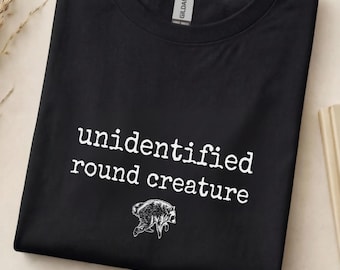 Jimothy Unidentified Round Creature Shirt, Funny Raccoon Sweatshirt, Trash Panda Graphic Tee, Wildlife Meme Gift, Cute Animal Lover Top