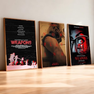 Weapons Movie Poster | High-Definition Replica Canvas Printing | Frameless | Movie Fan Gifts | Wall Decorations