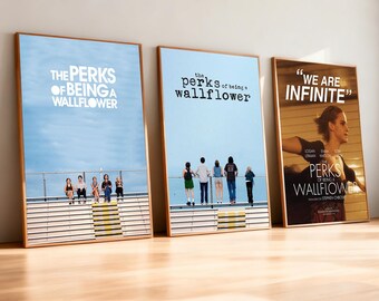 Pôster do filme As Vantagens de Ser Invisível | Impressão em tela de alta definição | Sem moldura | Presente para fãs de cinema | Decoração de parede