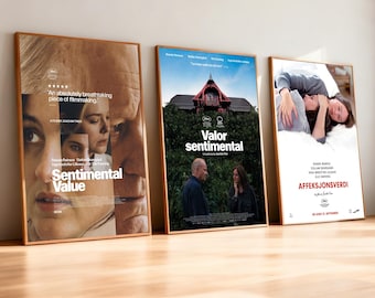 Sentimental Value Movie Poster | High-Definition Replica Canvas Printing | Frameless | Movie Fan Gifts | Wall Decorations