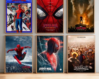 Pôster do filme Homem-Aranha: Um Novo Dia - Réplica em Tela de Alta Definição | Sem Moldura | Presente Ideal para Fãs de Cinema | Decoração de Parede