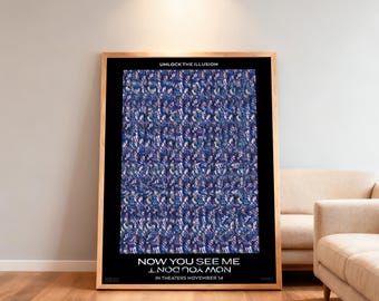 Now You See Me Now You Don't Movie Poster | High-Definition Replica Canvas Printing | Frameless | Movie Fan Gifts | Wall Decorations