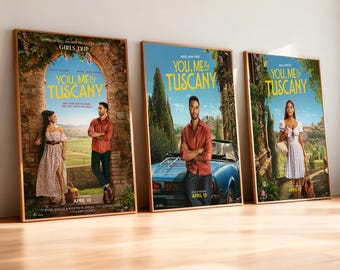 You, Me & Tuscany Movie Poster | High-Definition Replica Canvas Printing | Frameless | Movie Fan Gifts | Wall Decorations