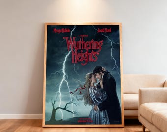 Wuthering Heights Movie Poster | High-Definition Replica Canvas Printing | Frameless | Movie Fan Gifts | Wall Decorations