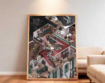 Home Alone Movie Poster | High-Definition Replica Canvas Printing | Frameless | Movie Fan Gifts | Wall Decorations