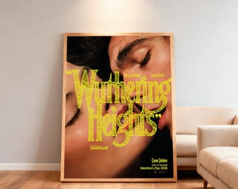 Wuthering Heights Movie Poster | High-Definition Replica Canvas Printing | Frameless | Movie Fan Gifts | Wall Decorations