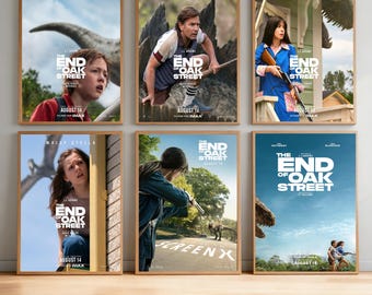 Pôster do filme O Fim da Rua Oak | Impressão em tela de alta definição | Sem moldura | Presente para fãs de cinema | Decoração de parede