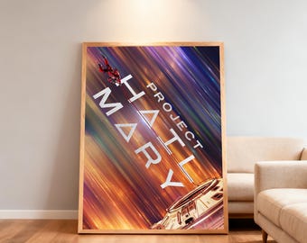 Project Hail Mary Movie Poster | High-Definition Replica Canvas Printing | Frameless | Movie Fan Gifts | Wall Decorations