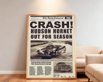 Lightning McQueen Cars Poster | High-Definition Replica Canvas Printing | Frameless | Movie Fan Gifts | Wall Decorations