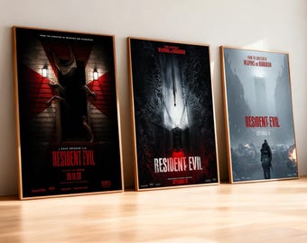 Pôster do filme Resident Evil | Impressão em tela de alta definição | Sem moldura | Presente para fãs de cinema | Decoração de parede