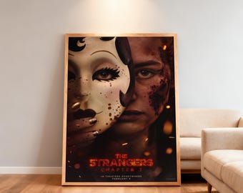 The Strangers Chapter 3 Movie Poster | High-Definition Replica Canvas Printing | Frameless | Movie Fan Gifts | Wall Decorations