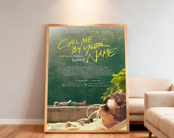 Call Me by Your Name Movie Poster | High-Definition Replica Canvas Printing | Frameless | Movie Fan Gifts | Wall Decorations
