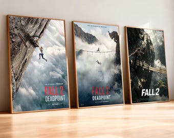Pôster do filme Fall 2 Deadpoint | Impressão em tela de alta definição | Sem moldura | Presente para fãs de cinema | Decoração de parede