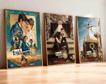 Pôster do filme Enola Holmes 3 | Impressão em tela de alta definição | Sem moldura | Presente para fãs de cinema | Decoração de parede