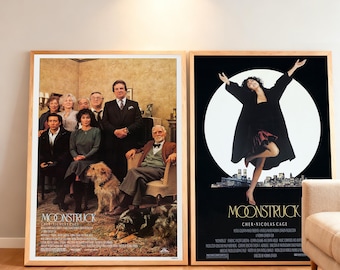 Moonstruck Movie Poster | High-Definition Replica Canvas Printing | Frameless | Movie Fan Gifts | Wall Decorations