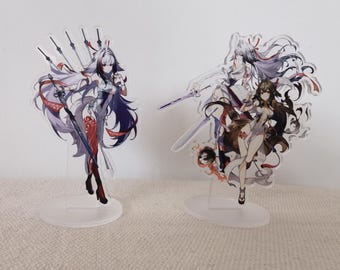 Zenless Zone Zero (ZZZ) pair of Ye Shunguang Acrylic Stands, 4in / 10cm tall