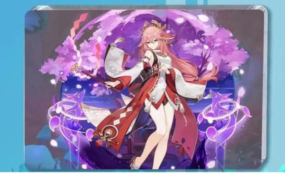Genshin Impact Yae Miko Quicksand Acrylic Block, 9cm X 6cm - Etsy