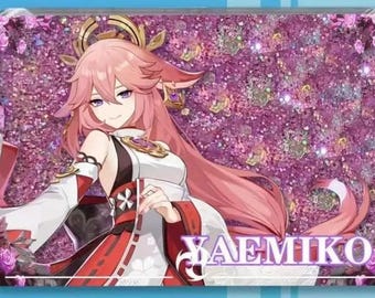 Genshin Impact Yae Miko Quicksand Acrylic Block, 9cm x 6cm