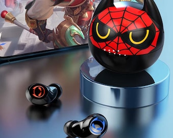 Spiderman / batman Style Bluetooth 5.0 Earbuds, Long Battery Life