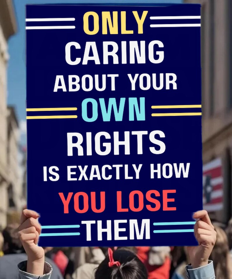 Protest Sign Printable, Human Rights Poster, Activist Wall Art (digital ...