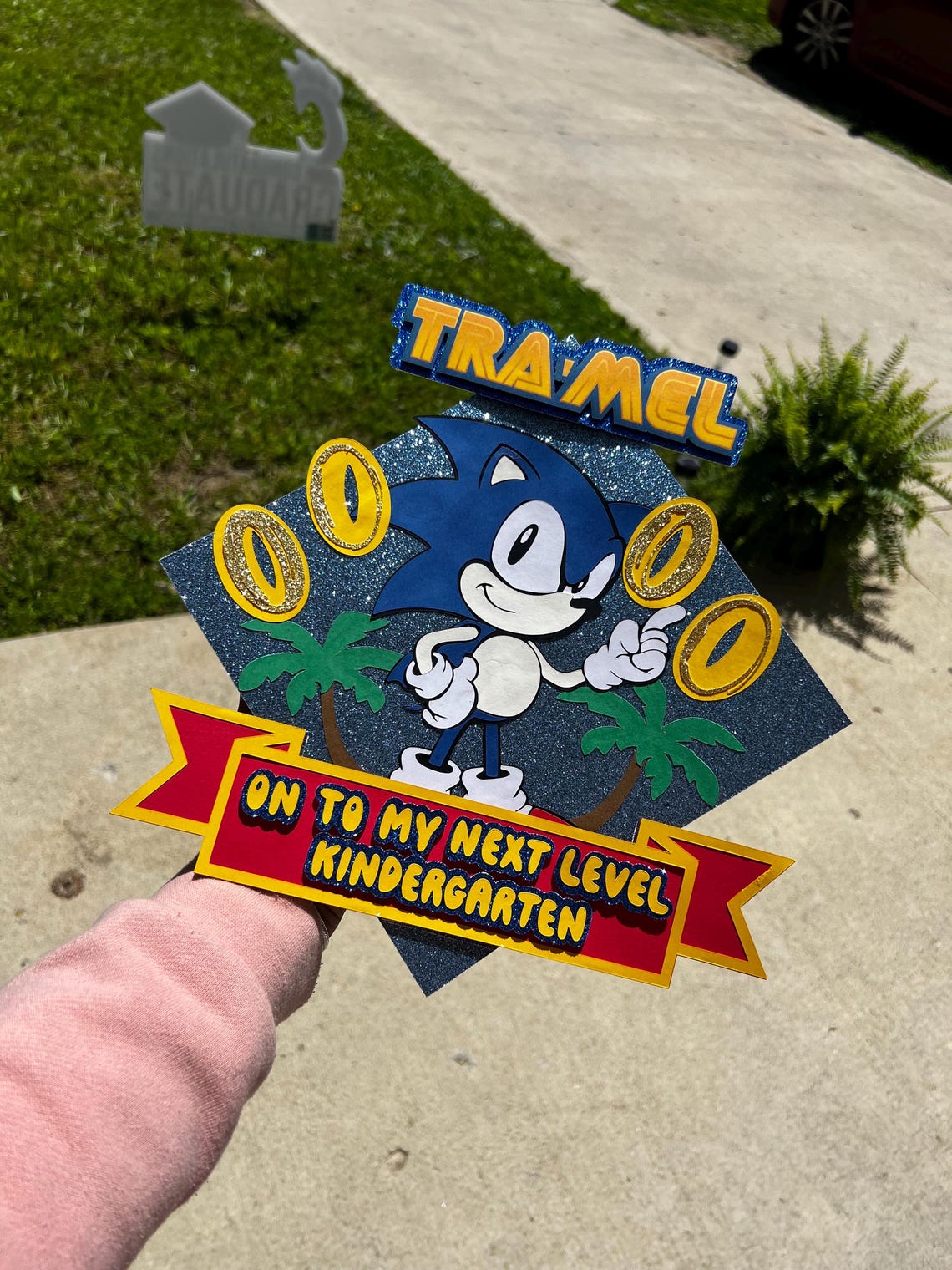 Handmade Sonic Graduation Cap Topper - Etsy