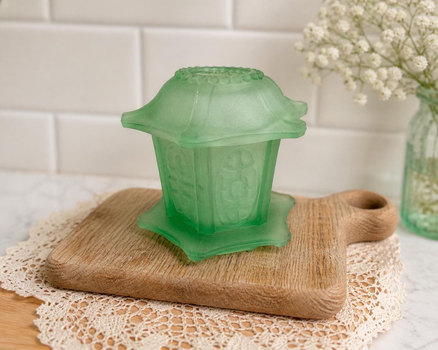 Satin Glass Fairy Lamp - Etsy display picture 1