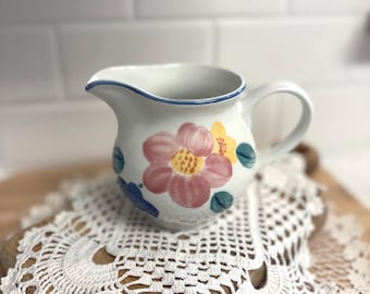 Vintage Johnson Brothers Creamer | English Floral Milk Pitcher, Cottagecore Kitchen Decor