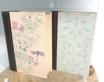 Vintage Reader’s Digest Books Set, 1956 1957 Condensed Books, Pastel Decorative Books, Cottage Decor Books, Styled Shelf Books