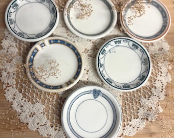 Antique Ironstone Butter Pat | Pick Your Pattern | Restaurant Ware Butter Dish | Transferware Butter Pat | Cottagecore Trinket Dish