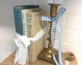 Vintage Brass Candlestick Holder, Tall 10 Inch Brass Candle Holder, Traditional Square Base, Cottage Decor, Old World Home Accent