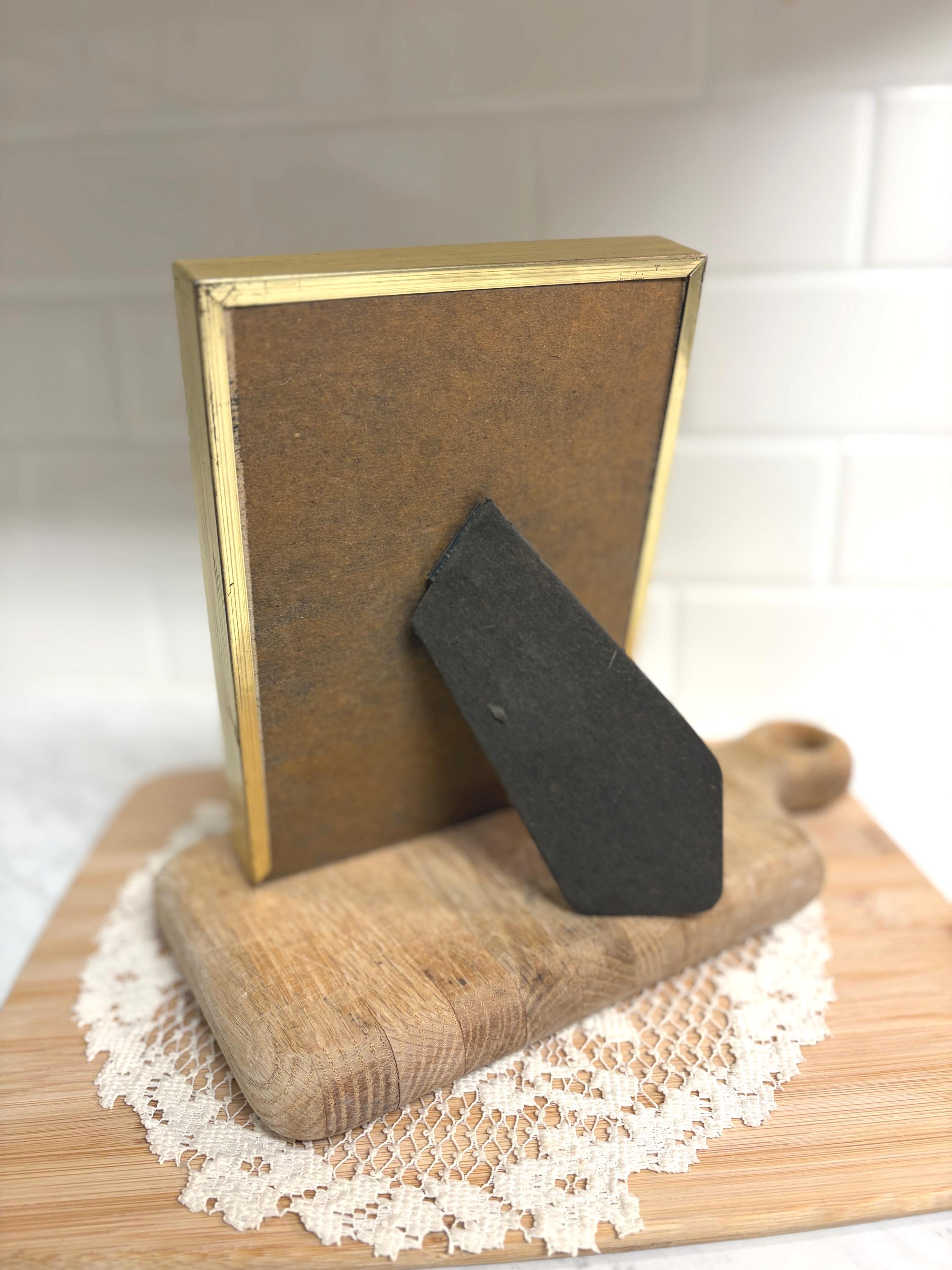 Vintage Brass Oval Picture Frame | Convex Glass, 5x7 Photo - Etsy