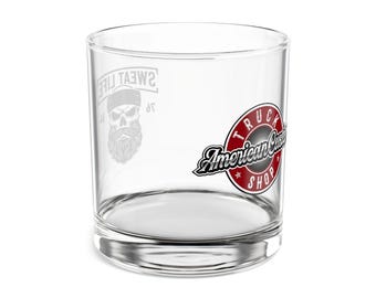 American Custom Shop Logo Rocks Glas, 10 Unzen | Gravierter Whisky Becher